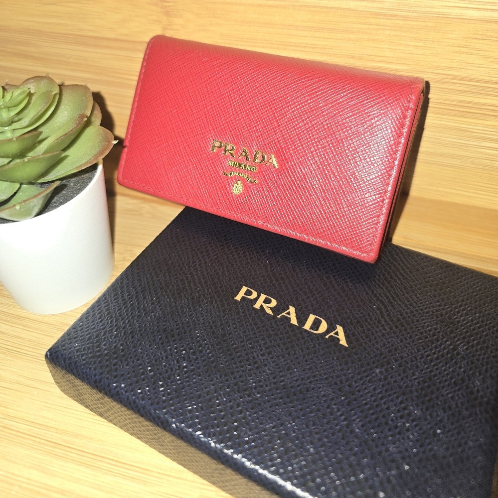 Prada Saffiano Leather Card Holder